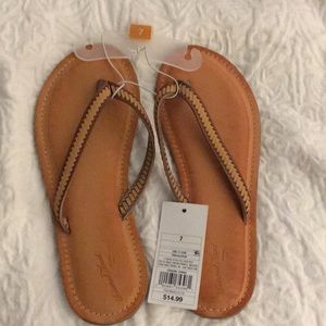 Sandals, Brand new with tags, Size 7, Tan